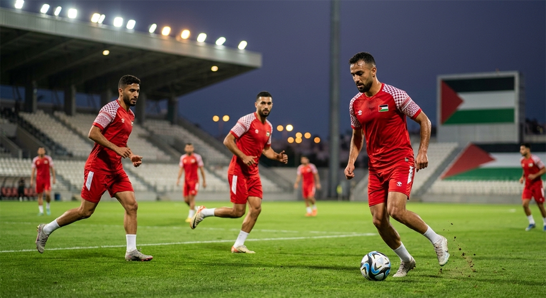 طموحات تعانق السماء: المنتخب الفلسطيني “الفدائي” يكثف استعداداته للمنافسات القادمة طموحات تعانق السماء: المنتخب الفلسطيني “الفدائي” يكثف استعداداته للمنافسات القادمة