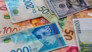 أسعار العملات الأجنبية مقابل الشيكل اليوم