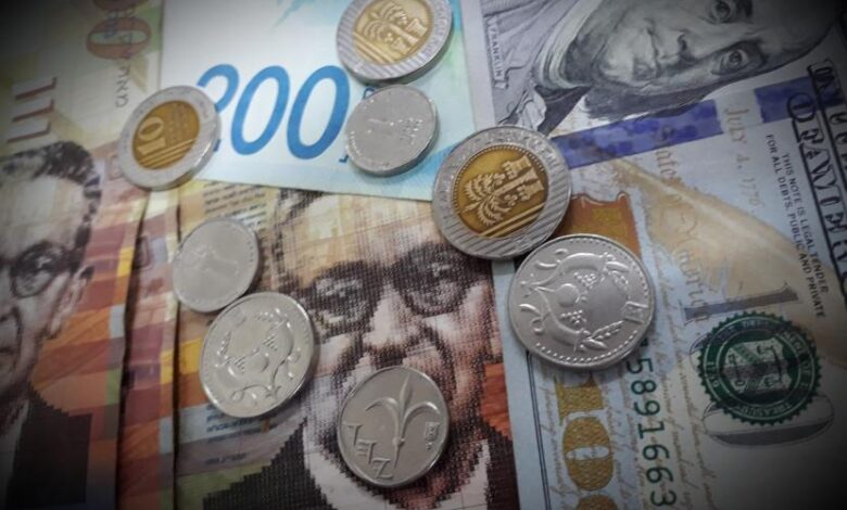 طالع أسعار العملات الأجنبية مقابل الشيكل اليوم