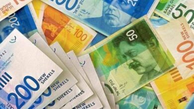 أسعار العملات الأجنبية مقابل الشيكل اليوم الأحد